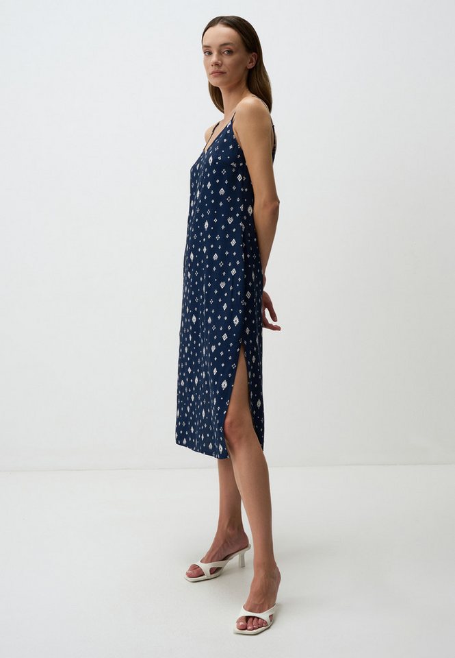 Jimmy Key Midikleid Gestreift Midi Kleid mit V-Ausschnitt Träger von Jimmy Key