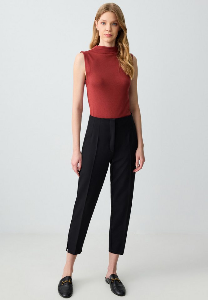 Jimmy Key Strickhose Kurze Webhose Mit Normalem Bein Und Hoher Taille von Jimmy Key