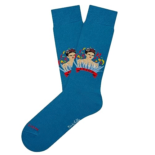 Jimmy Lion Frida Socken aus gekämmter Baumwolle, Größe 36-40 | 41-46 in halber Schaft., blau, 36-40 von Jimmy Lion