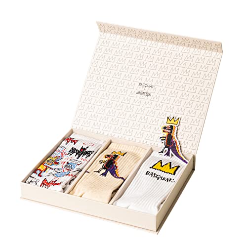 Jimmy Lion - Geschenkboxen Socken Athletic Basquiat. Packung mit 3 Paaren Sportlich Stil, Socken, Größe 41-46. von Jimmy Lion