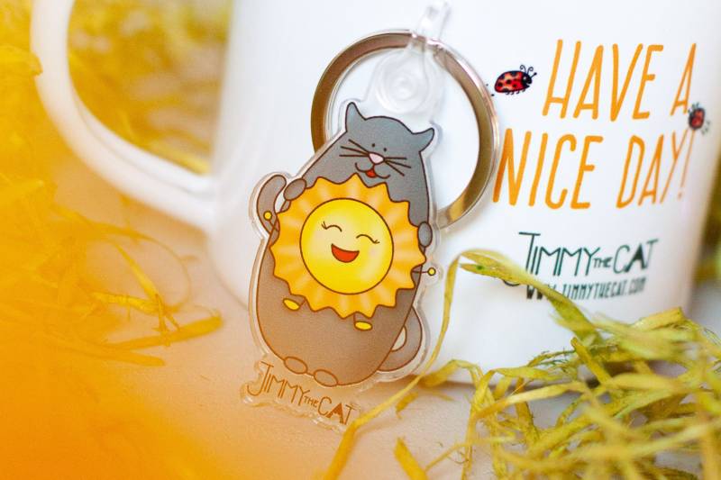 Sonnenschein-Schlüsselanhänger Mit Katzenmotiv Und Personalisierter Verpackung Für Ostern Sonnenschein-Schlüsselanhänger Mit Katzenmotiv Und Personalisierter Verpackung Für Ostern von JimmyTheCatOfficial