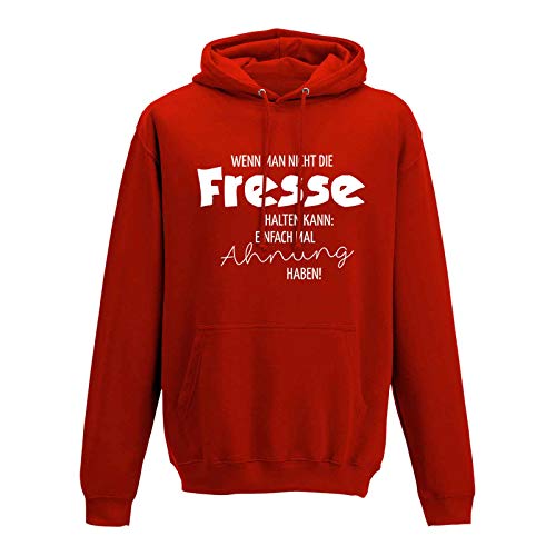 Hoodie Evolution Basketball Dunking Sport Jordan NBA 10 Farben Herren XS - 5XL DBB Alba Brose 46ers Olympia Bulls Celtics Spurs, Größe:XL, Farbe:rot - Logo Weiss von Jimmys Textilfactory