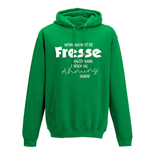 Jimmys Textilfactory Hoodie Just Do Nothing faul Athletics Sport Fun-Shirt 10 Farben Herren XS - 5XL Parodie Lazy Humor Spass lustige Sprüche feiern Party, Größe:XL, Farbe:grün - Logo Weiss von Jimmys Textilfactory