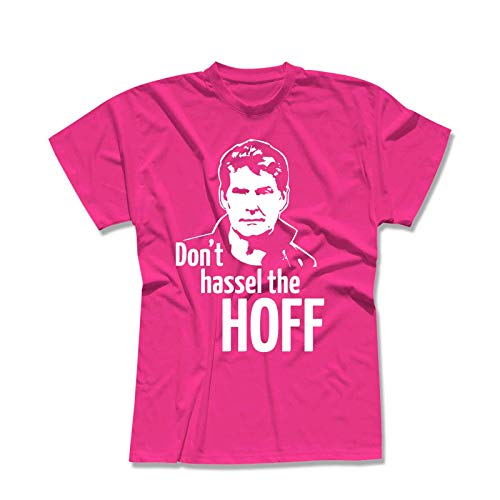T-Shirt Hasselhoff Don't Hassel The Hoff David Baywatch 13 Farben Herren XS-5XL Looking for Freedom Kitt K.i.t.t. Knight Rider, Größe:2XL, Farbe:pink - Logo Weiss T-Shirt Hasselhoff Don't Hassel The Hoff David Baywatch 13 Farben Herren XS-5XL Looking for Freedom Kitt K.i.t.t. Knight Rider, Größe:2XL, Farbe:pink - Logo Weiss von Jimmys Textilfactory