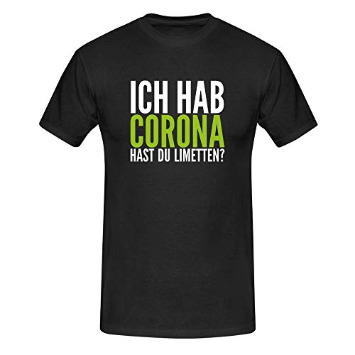 T-Shirt Hast Du Limetten? Corona Spruch Fun-Shirt Party 13 Farben Herren XS-5XL, Größe:L, Farbe:schwarz T-Shirt Hast Du Limetten? Corona Spruch Fun-Shirt Party 13 Farben Herren XS-5XL, Größe:L, Farbe:schwarz von Jimmys Textilfactory