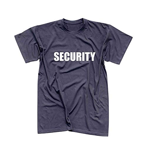 T-Shirt Security Sicherheitsdienst Party Sicherheit 13 Farben Herren XS - 5XL Türsteher Verkleidung Kostüm feiern Malle Karneval Fasching, Größe:L, Farbe:dunkelgrau - Logo Weiss von Jimmys Textilfactory