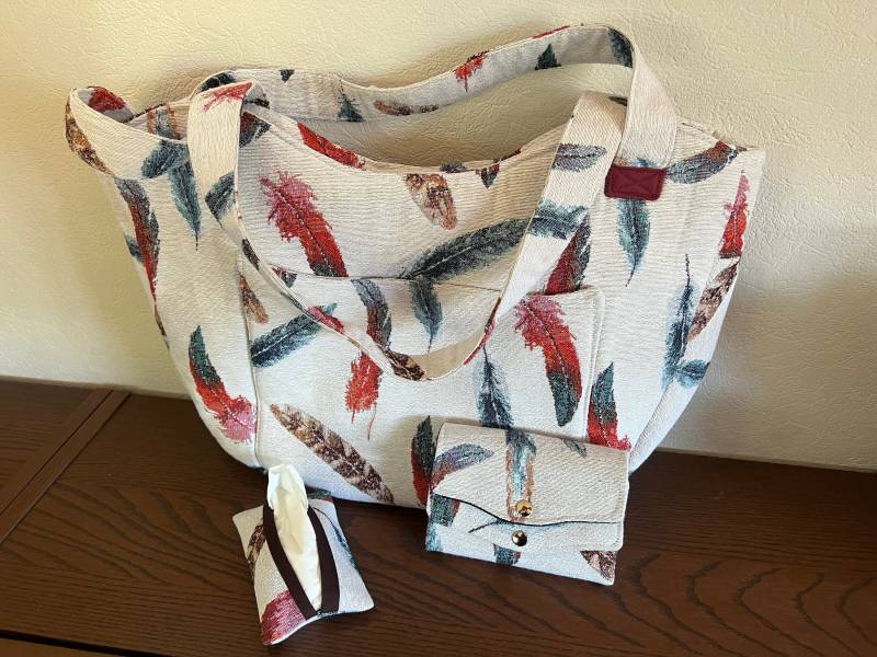 Set Handtasche Mit Portemonnaie Und Taschentüchertasche von JimmysHandarbeit