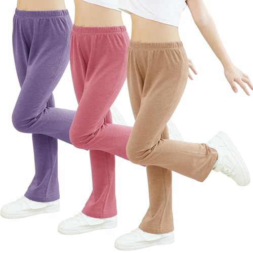 Jimonda 3er Pack Leggings Mädchen Schlaghose Lange Sporthose Flared Weiche Sportsleggins Kinder Elastisch Tanzen Hosen,Lila/Rosa/Khaki 6-7J Jimonda 3er Pack Leggings Mädchen Schlaghose Lange Sporthose Flared Weiche Sportsleggins Kinder Elastisch Tanzen Hosen,Lila/Rosa/Khaki 6-7J von Jimonda