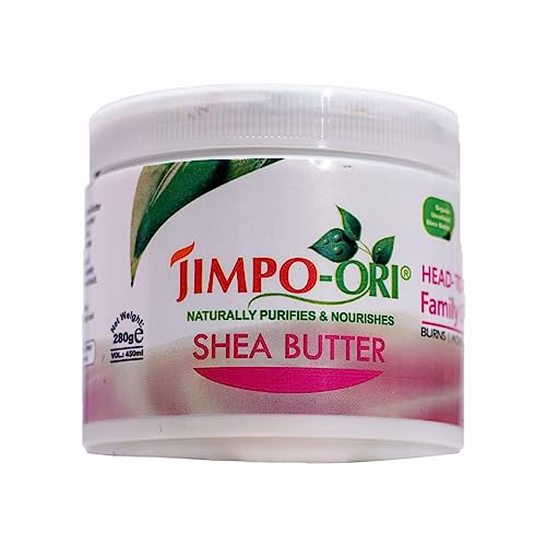 Jimpo-ORI Kopf-zu-Fuß-Familiencreme mit Sheabutter und Honig, 450 ml, Handcreme für Frauen, Männer, natürliche und organische Feuchtigkeitscreme für Gesicht, Hände und Füße, Haar und Körpercreme, um von Jimpo-ORI