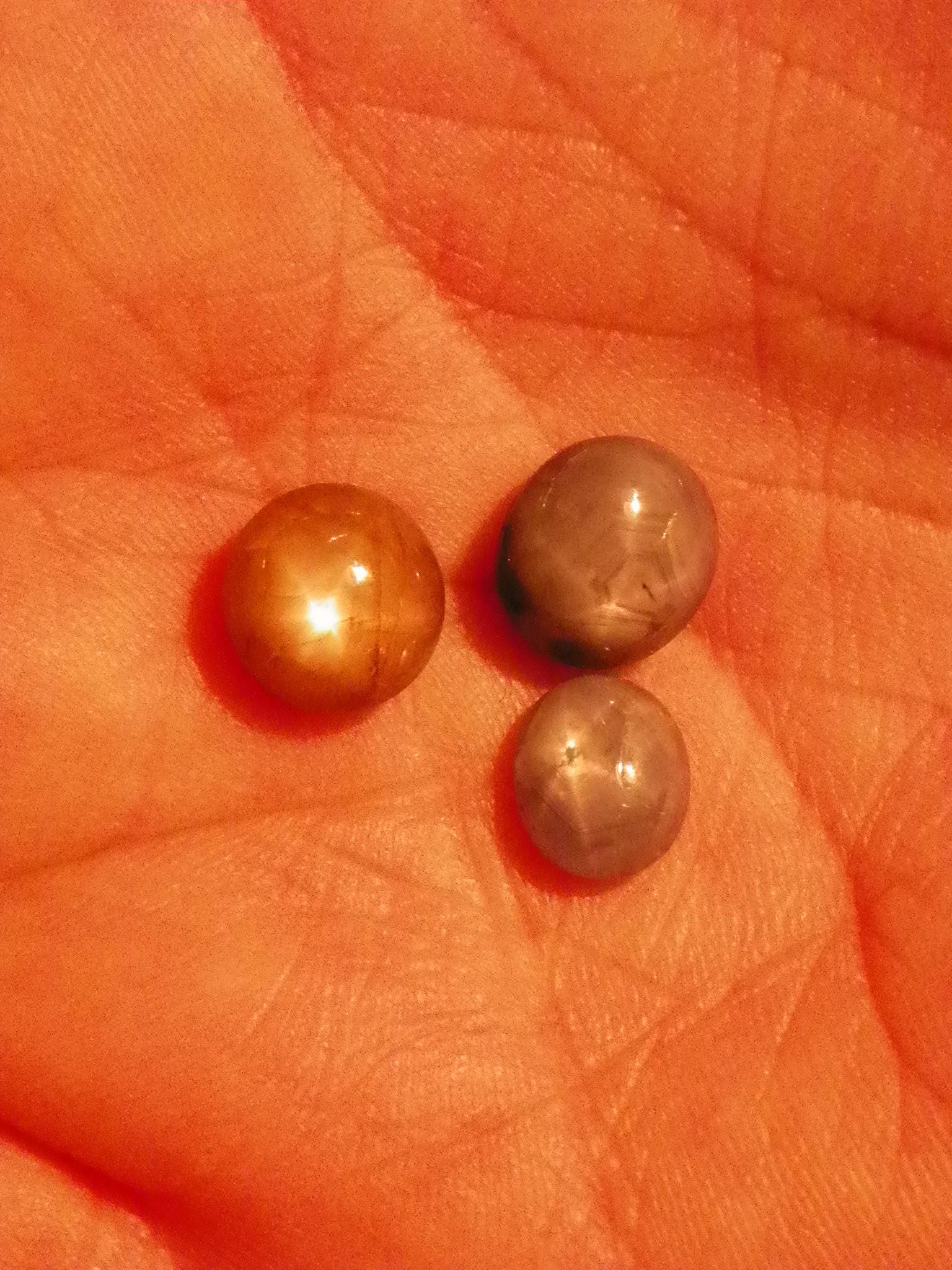 Blauer Stern-Saphir Taxis Cabochons 3 Stück 15, 535 Karat von JimsGemology