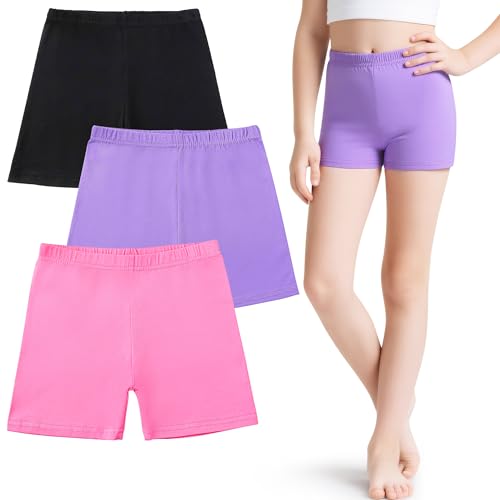 JinBei Radlerhose Kinder Baumwolle Kurz Leggings Mädchen Sporthose Sommer Bequem Kurze Hose Elastischer Bund Shorts Activewear Turnhose 3er-Pack Schwarz Rosa Lila 10-12 Jahre, GR. 146-152 JinBei Radlerhose Kinder Baumwolle Kurz Leggings Mädchen Sporthose Sommer Bequem Kurze Hose Elastischer Bund Shorts Activewear Turnhose 3er-Pack Schwarz Rosa Lila 10-12 Jahre, GR. 146-152 von JinBei