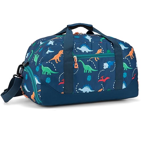 JinBeryl Kinder-Reisetasche für Jungen, ideal für Reisen, Wochenende, Schulübungen, Marineblau, Dinosaurier von JinBeryl