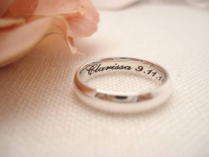 Personalisierter Sterling Silber Ring 4 Mm Band ... Benutzerdefinierte Gravierbar Ring, Eternity Best Friends Versprechen Ehering Personalisierter Sterling Silber Ring 4 Mm Band ... Benutzerdefinierte Gravierbar Ring, Eternity Best Friends Versprechen Ehering von JinMadeJewelry
