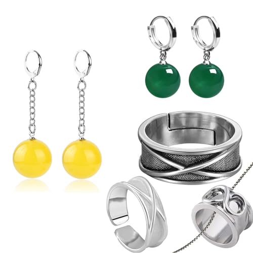 JinYu 7 Set Anime Goku. Schwarzer Ring Zeitring mit Potar. Ohrring Cosplay Prop Accessoire JinYu 7 Set Anime Goku. Schwarzer Ring Zeitring mit Potar. Ohrring Cosplay Prop Accessoire von JinYu