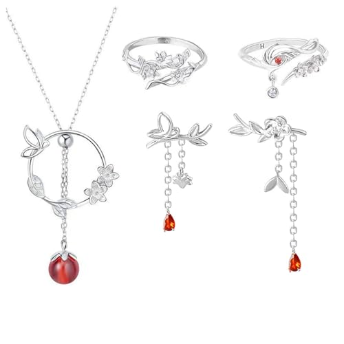 JinYu Heaven Offizieller Segen Cosplay Halskette Ohrringe Tian Guan Ci Fu Fingerring Hua Cheng Xie Lian Paar Kostüm Schmuck, Zink, Kein edelstein JinYu Heaven Offizieller Segen Cosplay Halskette Ohrringe Tian Guan Ci Fu Fingerring Hua Cheng Xie Lian Paar Kostüm Schmuck, Zink, Kein edelstein von JinYu
