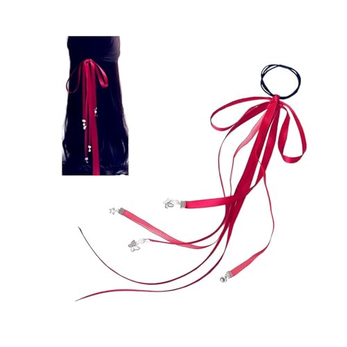 JinYu Rotes Hua Cheng Stirnband Cosplay Tian Guan Ci Fu Kostüm Mode Antik Band Haarschmuck und 10 Stück Aufkleber von JinYu