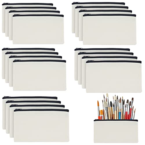 Leere Canvas-Reißverschlusstasche, Canvas-Make-up-Taschen, Mehrzweck-Canvas-Federmäppchen, Kosmetiktaschen für die Reise-Handwerksschule Leere Canvas-Reißverschlusstasche, Canvas-Make-up-Taschen, Mehrzweck-Canvas-Federmäppchen, Kosmetiktaschen für die Reise-Handwerksschule von Jinavoty