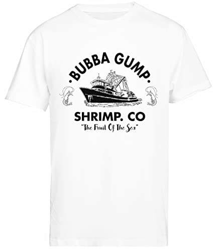 Bubba Gump Shrimp Weißes Herren-T-Shirt Mit Kurzen Ärmeln von Jinbetee