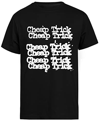 Cheap Trick Logo Schwarzes T-Shirt Mit Kurzen Ärmeln Für Herren von Jinbetee