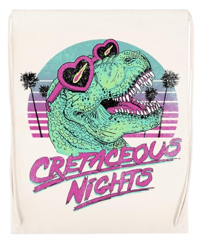 Cretaceous Nights Beige Sporttasche Wiederverwendbarer Sportsack aus Baumwolle von Jinbetee