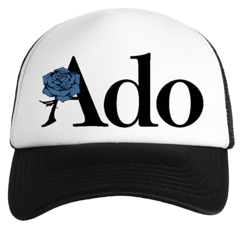 Jinbetee ADO Text Blue Rose Weiße Kinder Baseball Cap Unisex Snapback von Jinbetee