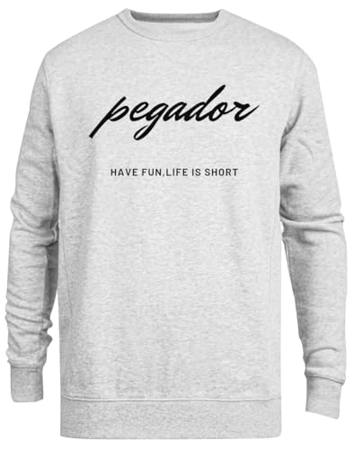 Jinbetee Pegador Grauer Unisex-Pullover mit Rundhalsausschnitt Jinbetee Pegador Grauer Unisex-Pullover mit Rundhalsausschnitt von Jinbetee