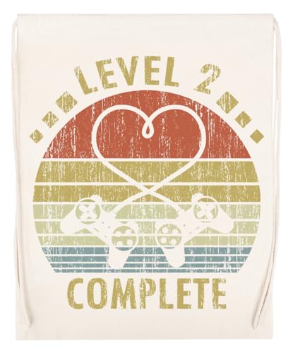 Level 2 Complete Beige Sporttasche Wiederverwendbarer Sportsack aus Baumwolle von Jinbetee