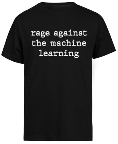 Rage Against The Machine Learning Schwarzes T-Shirt Mit Kurzen Ärmeln Für Herren von Jinbetee