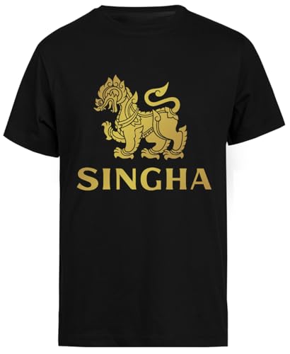 Singha for Fans Schwarzes T-Shirt Mit Kurzen Ärmeln Für Herren Singha for Fans Schwarzes T-Shirt Mit Kurzen Ärmeln Für Herren von Jinbetee