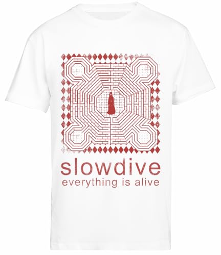 Slowdive Everything is Alive Weißes Herren-T-Shirt Mit Kurzen Ärmeln von Jinbetee