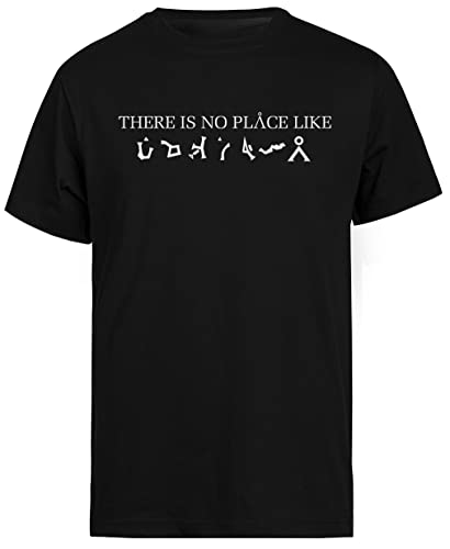 Stargate - There is No Place Like Earth Schwarzes T-Shirt Mit Kurzen Ärmeln Für Herren von Jinbetee