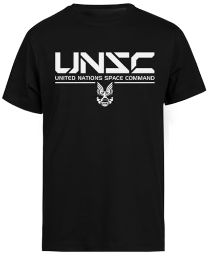 UNSC Shirt Schwarzes T-Shirt Mit Kurzen Ärmeln Für Herren UNSC Shirt Schwarzes T-Shirt Mit Kurzen Ärmeln Für Herren von Jinbetee