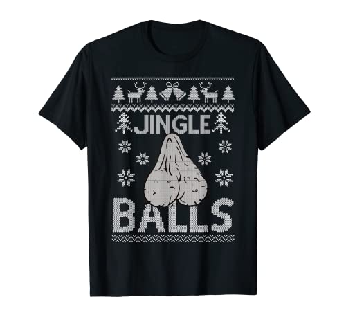 Herren Jingle Balls Adult 18+ Ugly Christmas Sweater T-Shirt Herren Jingle Balls Adult 18+ Ugly Christmas Sweater T-Shirt von Jingle Balls Adult 18+ Ugly Christmas Sweater