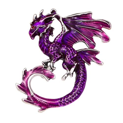 Chinesische Drachenbrosche, Drachenbrosche für Frauen | Mädchen-Modeschmuck, kreative Mode-Pin, Mädchen-Modeschmuck, Brosche aus Legierung, Emaille-Nadeln, langlebige Legierung für Revers, Se référer von Jingmiger