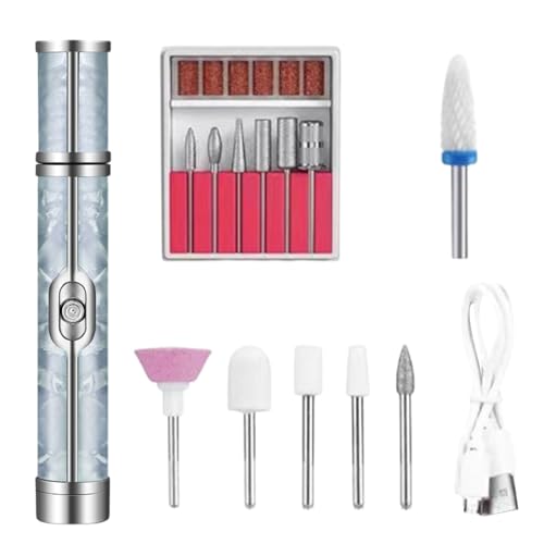 Elektrische Nagel-Datei, Nagelbohrset | Elektrische Nagelbohrer-Set, geräuscharmes Maniküre-Zubehör, Hand-Nagel-Werkzeuge für Frauen Teenager Mädchen von Jingmiger