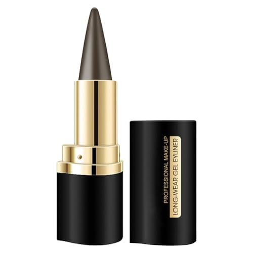 Gel-Eyeliner-Stift, Matte Eyeliner Stift Gel Schwarz Schnell Trocknender & Wischfester, langanhaltender Eyeliner, Wischfester Schwarzer Eyeliner Stift Gel, Anti-Smudge Eyeliner für Frauen und Mädchen von Jingmiger