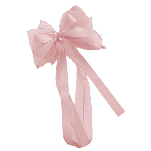 Haarschleifen, Haarschleifen, Pferdeschwanz-Halter, langer Schwanz, Haarspangen mit langem Schwanz, Zubehör für Damen und Mädchen von Jingmiger