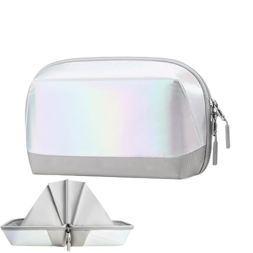 Kabelaufbewahrungsbox, Reisetechnologie Organizer - Tech Organizer 2024 Neuer Kabel-Organizer mit 180 ° Öffnung - Tragbare Batterieaufbewahrungsbox für Notwendigkeiten, weiß, Se référer au descriptif von Jingmiger