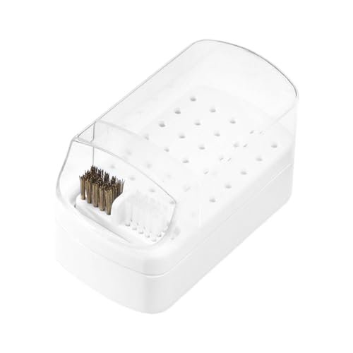 Nagelbohrerhalter, Nagelbohrer-Organizer | Nagelbohrerhalter und 30-Loch-Bit-Set 2-in-1 – robuste rutschfeste Basis, eleganter Nagelbohrerständer und Po-Etui von Jingmiger