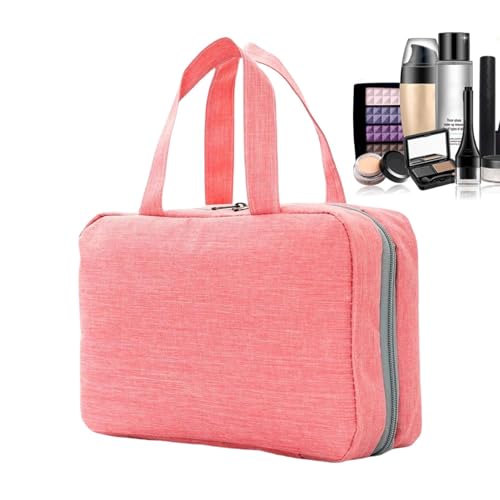 Rollen Sie Make -up -Organizer -Beutel, rollen Sie Make -up -Pinselbeutel - Hangable Travel Toiletary Bag mit abnehmbaren Beuteln | 4-in-1 faltbarer Make-up-Speicher, tragbarer Fallbeutelhalter für Fr von Jingmiger