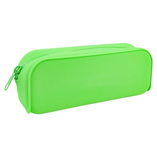 Silikonstiftkoffer, Silikonstiftbeutel | Tragbarer Stiftkoffer für Speicher | Multifunktionale Zipper -Schreibwaren -Speichertasche für Frauen, Studenten, Kinder von Jingmiger
