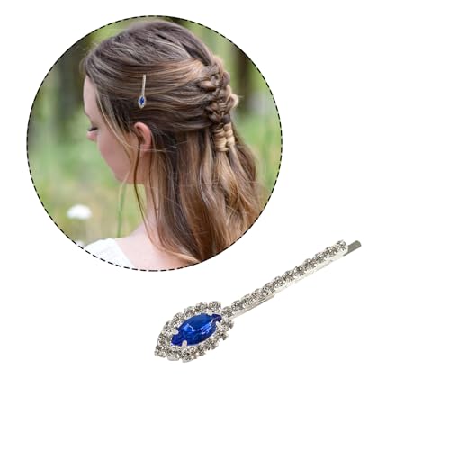 Einteilige bezaubernde Strass-Haarspangen, schöne Kristall-Blumen-Haarnadel, dekorative blaue Kristall-Haarspange für Damen und Mädchen Einteilige bezaubernde Strass-Haarspangen, schöne Kristall-Blumen-Haarnadel, dekorative blaue Kristall-Haarspange für Damen und Mädchen von JingxuanCB