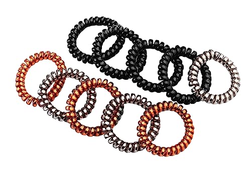 10 PCS dicke nahtlose Haargummis, Damen, Herren, elastische Haargummis, Pferdeschwanzhalter, Haarschmuck, keine Beschädigung, Telefonleitung-F16 von Jingyun