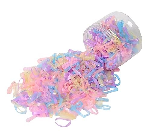 400 PCS dicke nahtlose Haargummis, Mädchen Baby elastische Haargummis, Haar-Accessoires keine Beschädigung der Haare-G11 von Jingyun