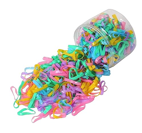 400 PCS dicke nahtlose Haargummis, Mädchen Baby elastische Haargummis, Haar-Accessoires keine Beschädigung der Haare-G12 von Jingyun