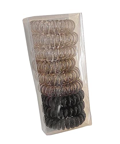 9 PCS dicke nahtlose Haargummis, Damen, Herren, elastische Haargummis, Pferdeschwanzhalter, Haarschmuck, keine Beschädigung, Telefonleitung-F01 von Jingyun