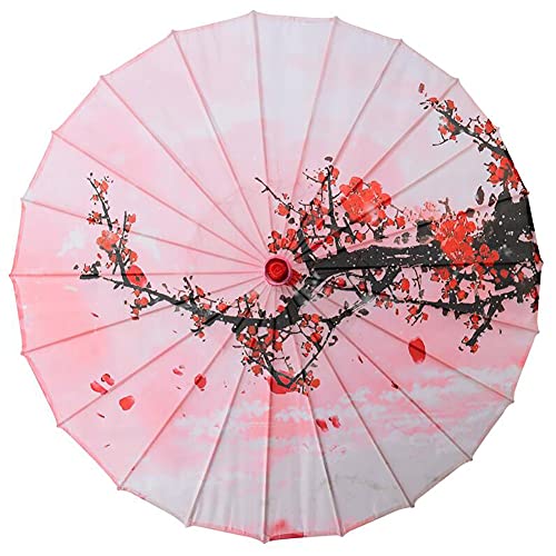 Handgemachter chinesischer Regenschirm aus geöltem Papier, Ölpapier Klassischer Seidenschirm, der Tanzstützen mit Holzgriff Malt A36 von Jingyun
