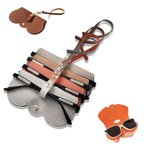 Jingzhan 4 Stück Tragbares Etui für Sonnenbrillen, PU-Leder Brillenetui Weiches Leder Sunglasses Bag, Mode Trend Sonnenbrille Halter Beutel für Damen Herren Jingzhan 4 Stück Tragbares Etui für Sonnenbrillen, PU-Leder Brillenetui Weiches Leder Sunglasses Bag, Mode Trend Sonnenbrille Halter Beutel für Damen Herren von Jingzhan