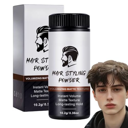 Haarstyling-Puder für Männer, Haarstyling-Texturpuder, Haarpuder mit mattem, natürlichem Look, Herren-Styling-Puder, kein Fett, langanhaltender Halt, Ha-ir-Puder M-en, Fixierpuder, Ha-ir Haarstyling-Puder für Männer, Haarstyling-Texturpuder, Haarpuder mit mattem, natürlichem Look, Herren-Styling-Puder, kein Fett, langanhaltender Halt, Ha-ir-Puder M-en, Fixierpuder, Ha-ir von Jinjiar
