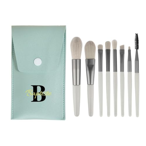 Jinlinjew 8pcs Personalisierte Make-up-Pinsel Set mit Carry Case, Customized Name Make-up Pinsel Kits Geschenk für Frauen von Jinlinjew